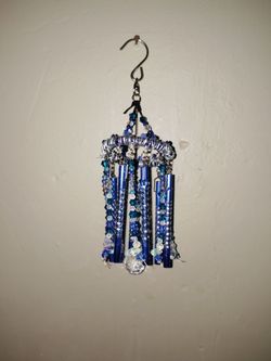 Small Blue Window Decor