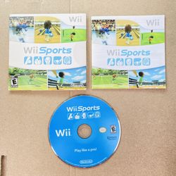 Wii Sports (Nintendo Wii, 2006) - In Sleeve With Manual - Tested & Works. Minor scratches but works. Check pictures
