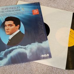 ELVIS PRESLEY HIS HAND IN MINE Original Orange Label LP