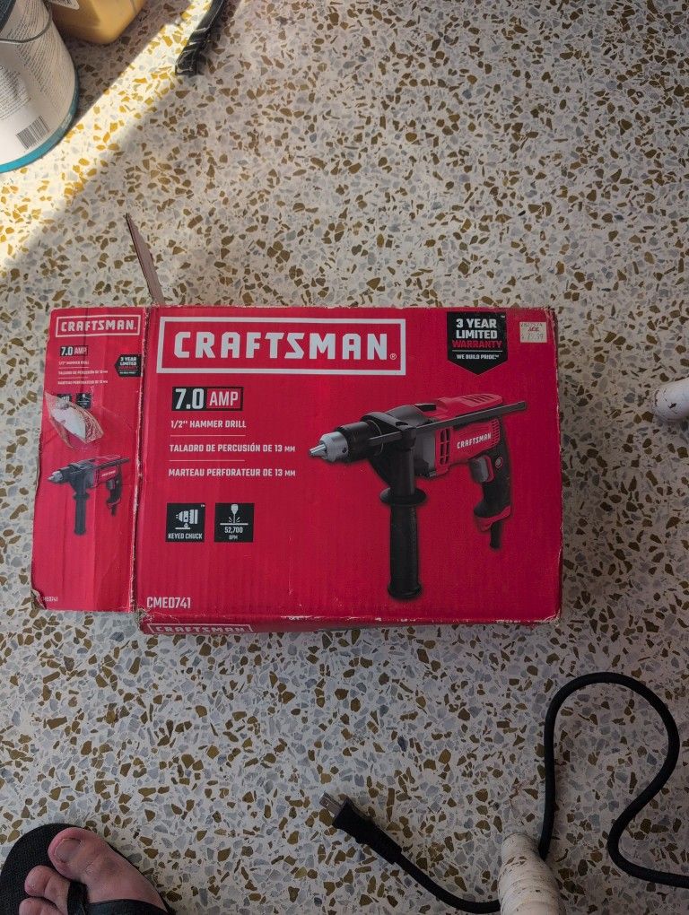 Craftsman CMED741 Hammer Drill Like New!