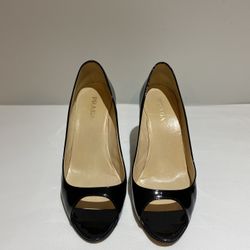 Prada Patent Leather Peep Toe Pumps US Size 9