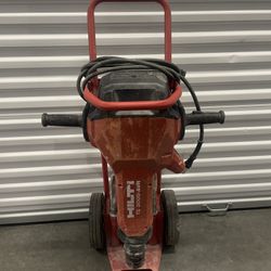 Hitli 15 Amp 120-Volt Hex 28-Corded Brushless 26 in. TE-3000 59.7 lbs. AVR Jackhammer w/ Trolley, Cord and Chisels