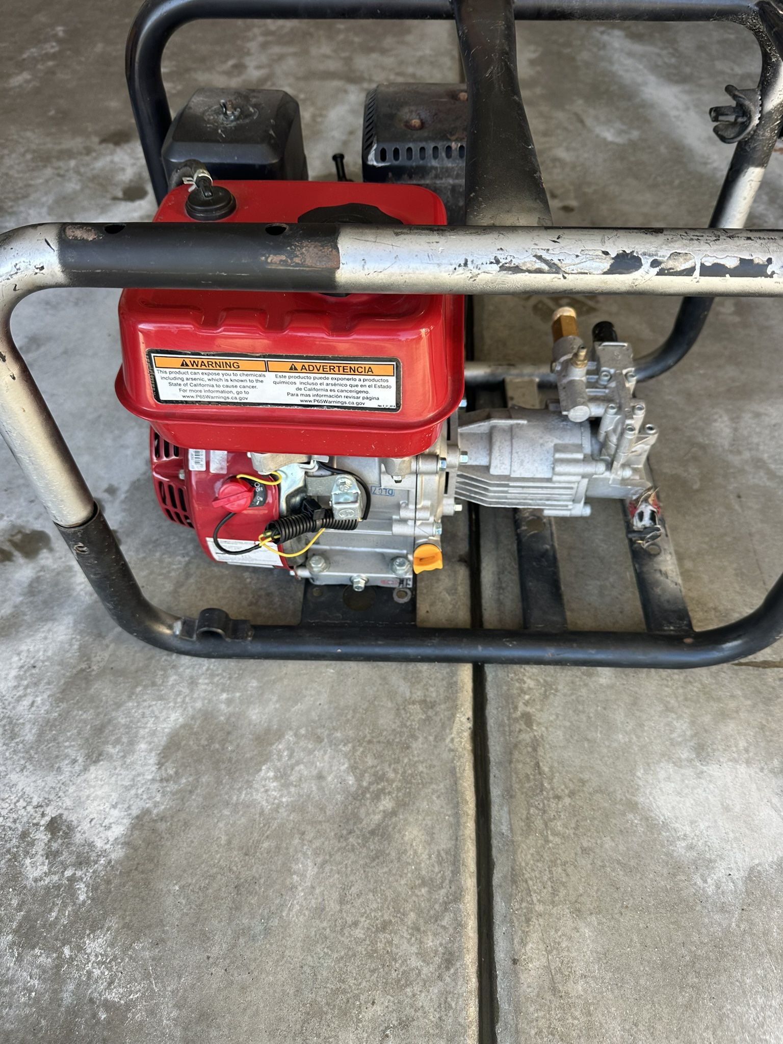 Power commercial pressure washer 2700 psi 2.3 GBM 196 cc 6.5 hp in excellent condition
