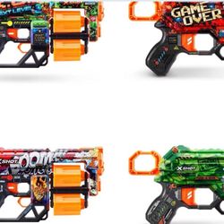 XShot Skins Dred & Menace 4 Pk Plus 48 Darts 