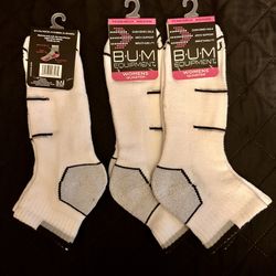 3 Pair Womens Quarter Socks
