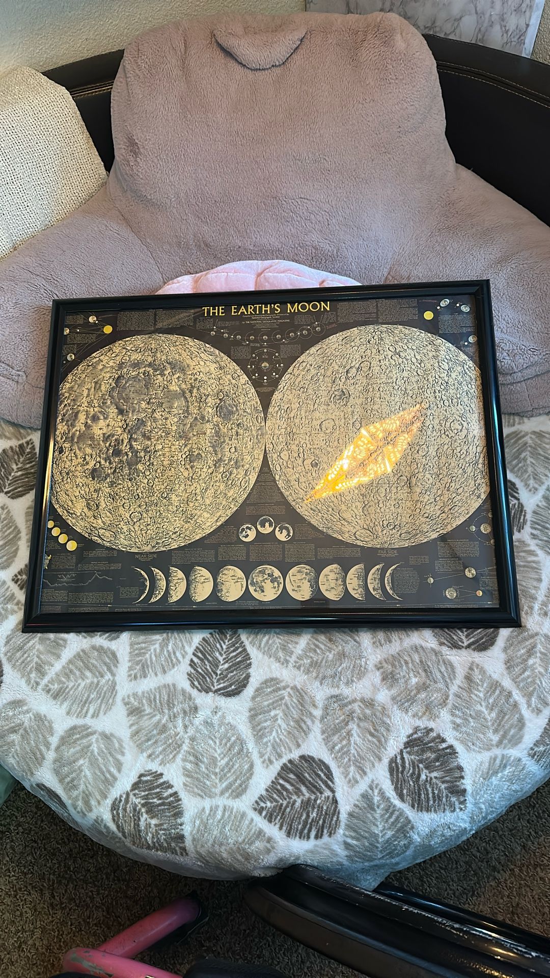 Moon Poster With Black Frame