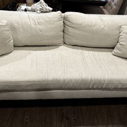 Beige Linen Couch