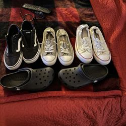 Converse. Crocs And Vans 