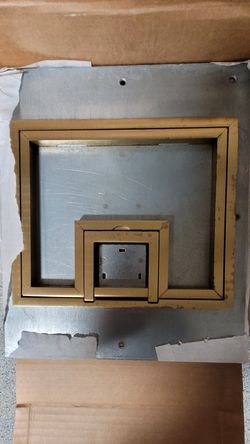 FSR U-access Floor Box Cover 1/2" High Brass Trim *BRAND NEW*
