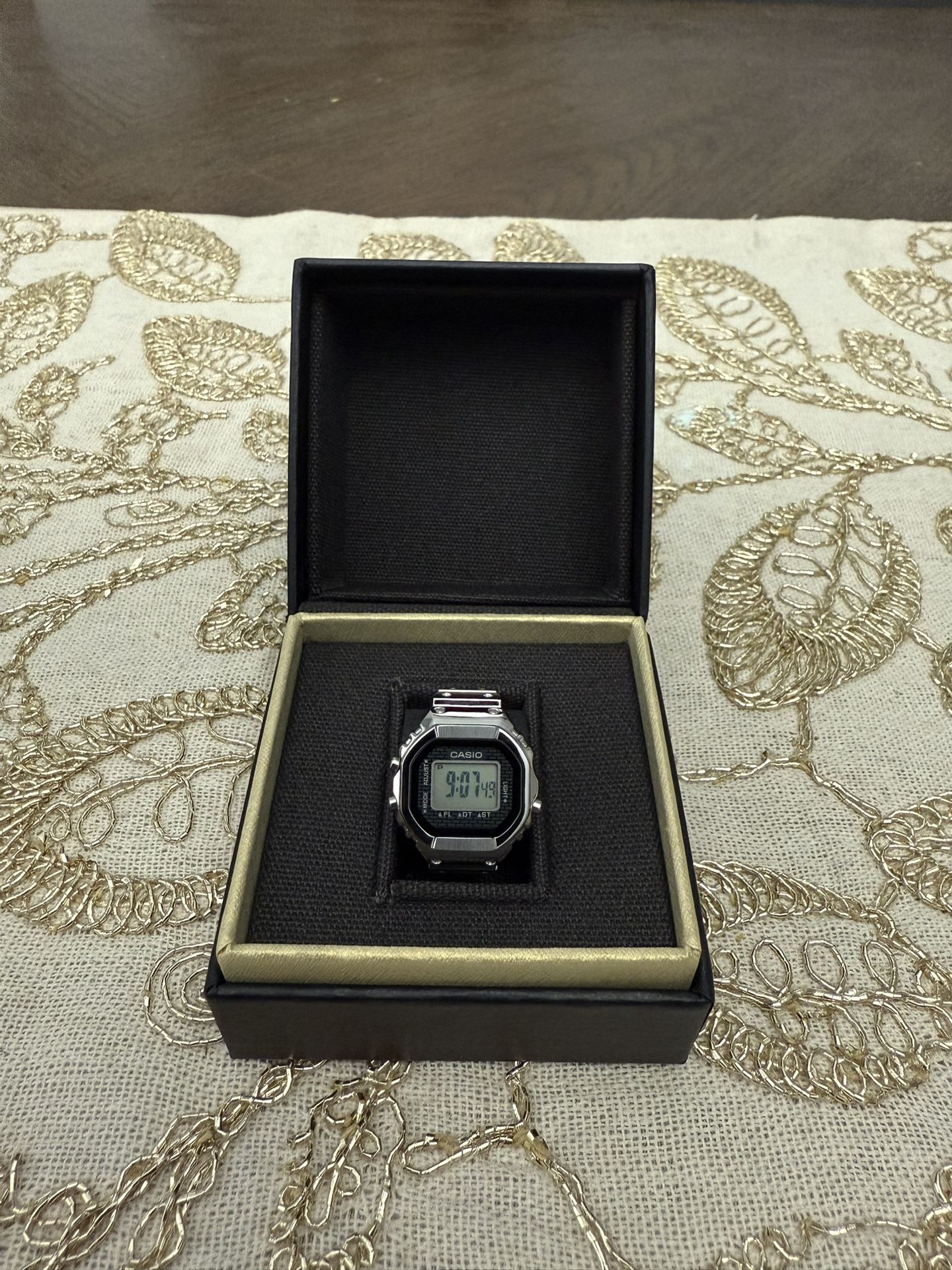 Casio 50th Anniversary Ring Watch Silver CRW001-1 Limited Edition 