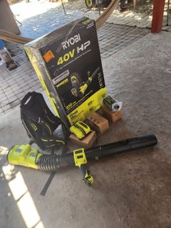RYOBI
40V HP Brushless Whisper Series 180 MPH 850 CFM Cordless Battery Backpack Leaf Blower with 8.0 Ah Battery and Charger
