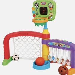 Little Tikes 3 in 1 Sports Zone - Basketball, Soccer Bowling for Toddlers