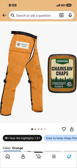 Chainsaw Chaps Forester