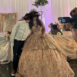 Rose Gold Quince Dress 