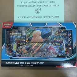 Pokemon Trading Card Game Snorlax ex and Blissey ex Special Collection Box