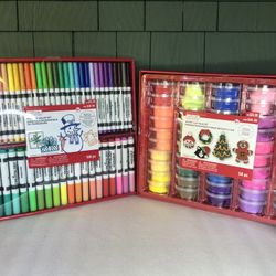 Kids Christmas Gift Clay & Markers NEW!