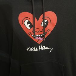 keith haring heart sweater