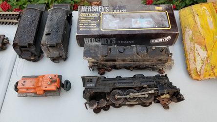 Antique Lionel train set and Slot Car sets from the 50s