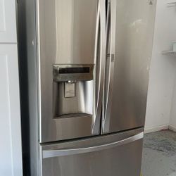 Silver Kenmore Elite Refrigerator