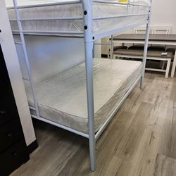 Bunk Bed metal with mattress $499
