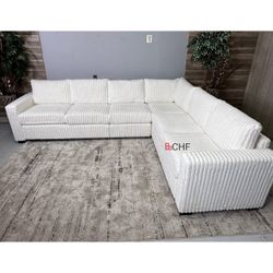 Corduroy Living Room Sectional Couch  // July 4th Sale 