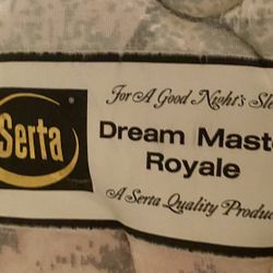 Serta Dream Master Royale Full Size Mattress And Boxspring