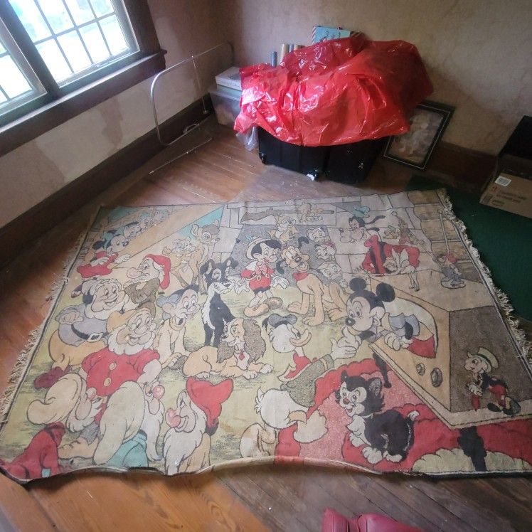 Vintage 1960s Disney Rug