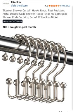 Shower curtain hooks