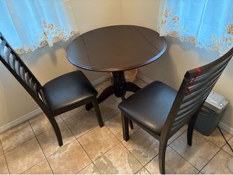 Small fold down table & chairs set