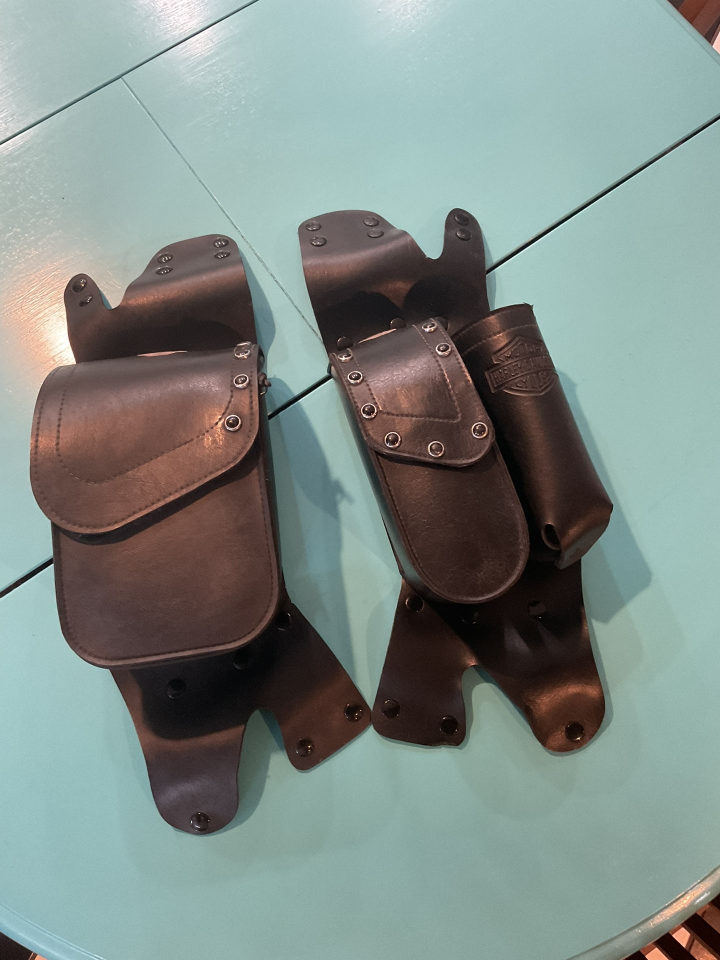 Harley Saddlebag Guard Bags Leather Touring Roadking HD