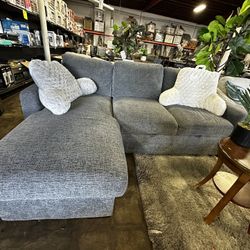 Coddle Aria Fabric Sofa Bed With Storage Chaise 