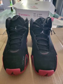 AIR JORDAN RETRO 21 SIZE 6Y BLK/RED
