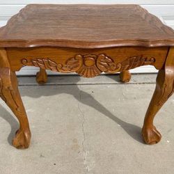 One Hard Oak Wood End Table 