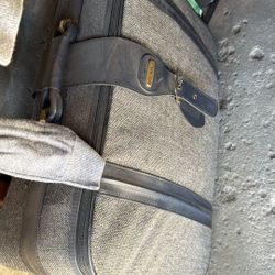 Suitcase With Fabric Covering 