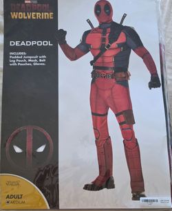 Adult/DEADPOOL (Medium) Costume & 2 Katana Sword
