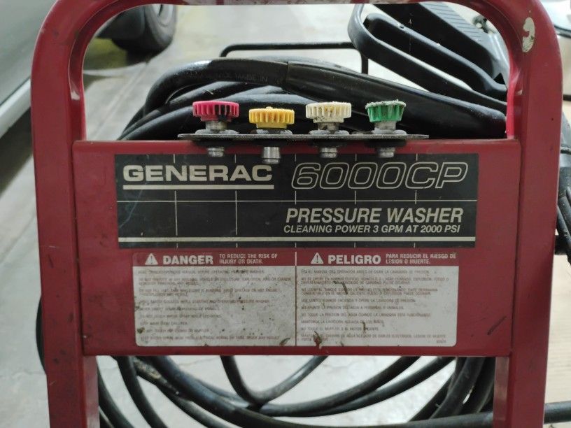 GENERAC 6000CP PRESSURE WASHER 