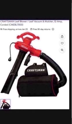 Craftsman 12-Amp Corded Leaf Blower Vacuum & Mulcher brand new
