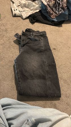 Gray Washed Denim Jeans