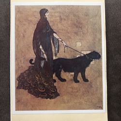Vintage Green Tiger Press La Jolla Ca NOS Blank Greeting Card, 