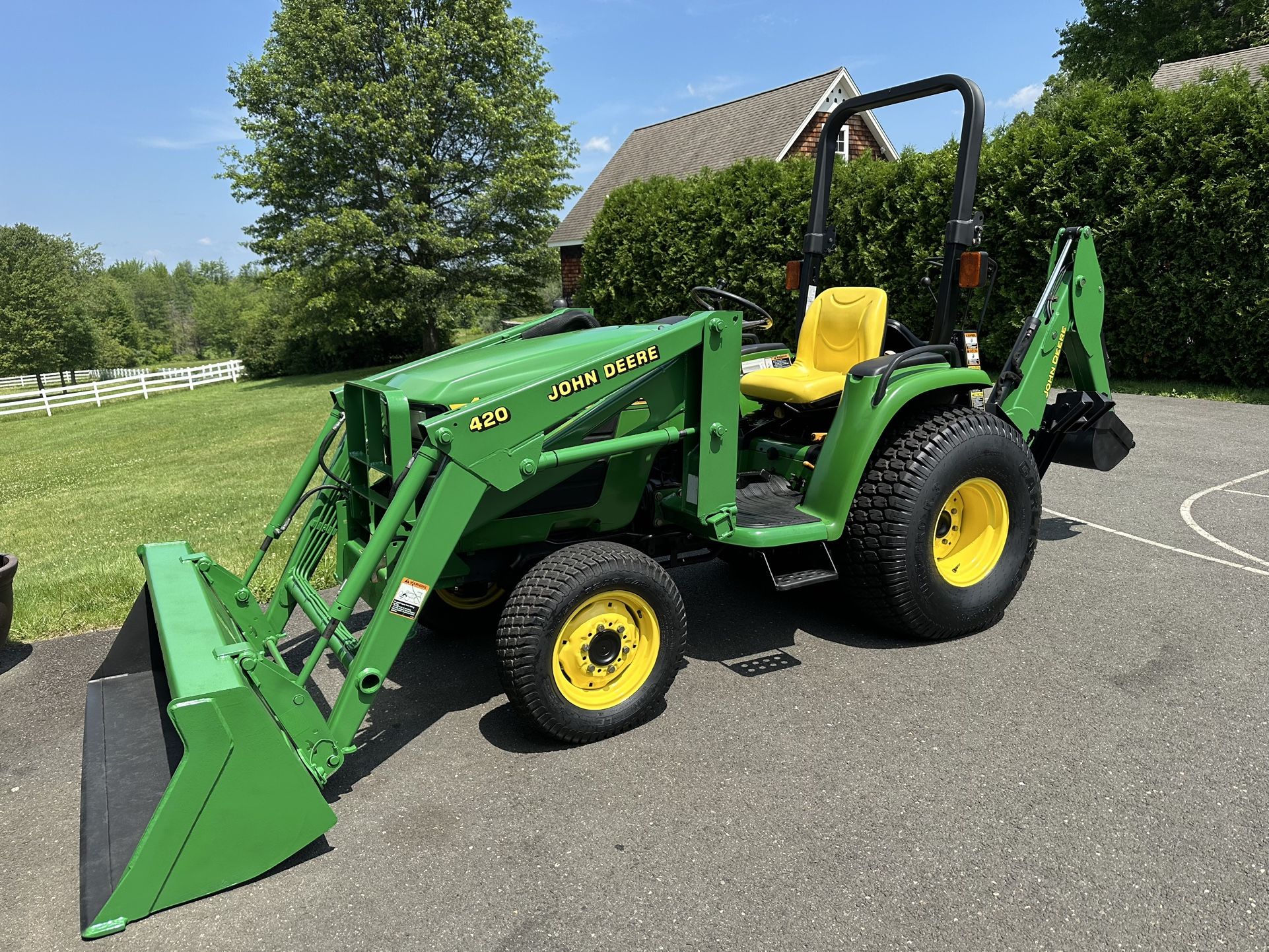 John Deere Tractor Loader Backhoe