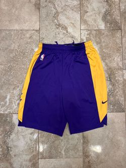 Nike Dri-Fit Los Angeles Lakers Purple Practice Shorts Mens Sz Large-Tall AJ5077-504