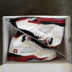 Jordan 5 Fire red - Sz 8 - DS