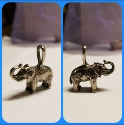 Elephant silver pendant
