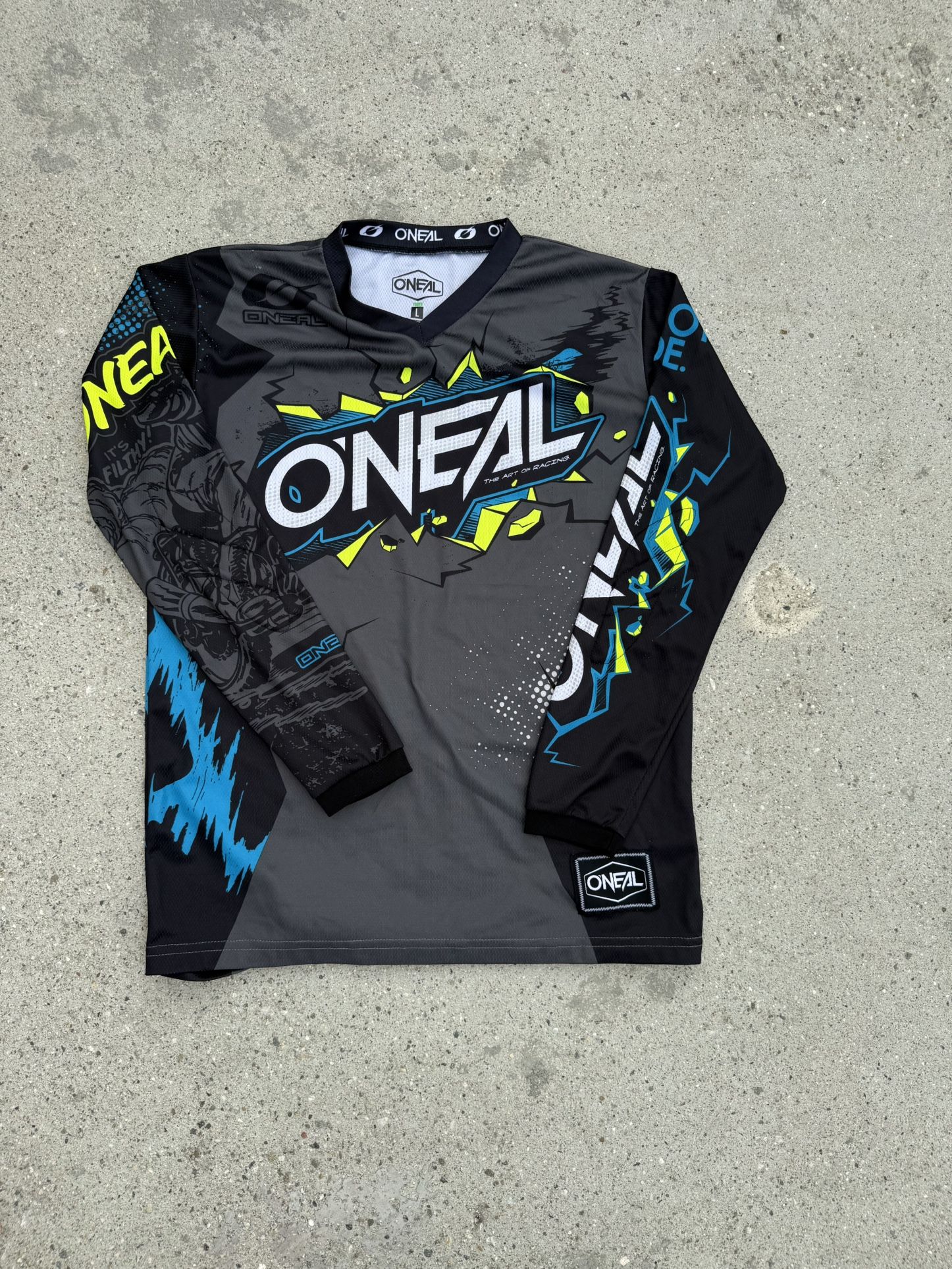 Oneal black and blue jersey size youth large 