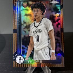 #269 Nolan Traore 2025-26 Topps Chrome - Basketball Refractor Rookie