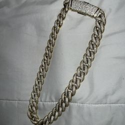 Bussdown White Gold Vvs Chain