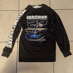 Casual Daily Street Motorcycle Print Short Sweatshirt and Skirt Size M