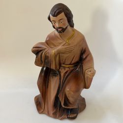 Vintage Japan Nativity Joseph Figurine 7” Hand Painted Christmas Decor