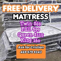 New Mattresses  Twin mattress Full mattress Queen mattress  King mattress  Colchones nuevos  Beds 