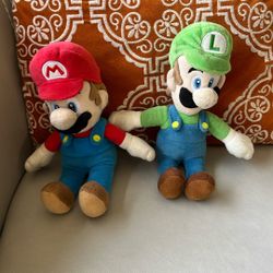 Mario and Luigi Stuffed Animals